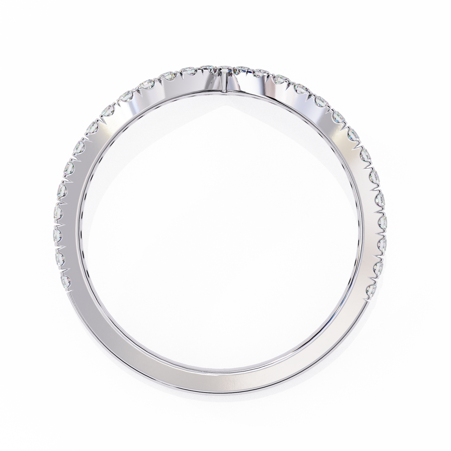 Twilight Spark – Round Lab Diamond Scattered Eternity Ring