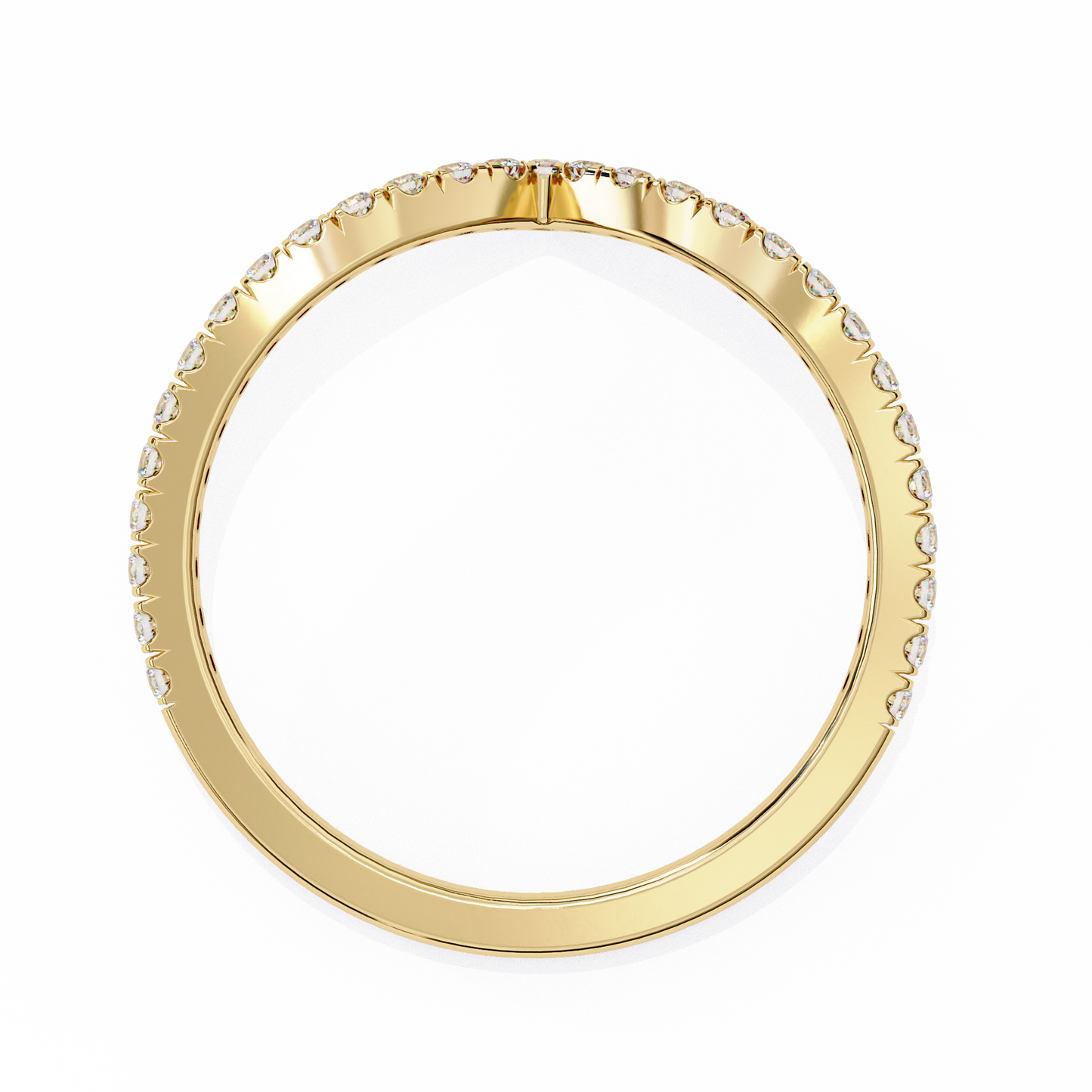 Twilight Spark – Round Lab Diamond Scattered Eternity Ring