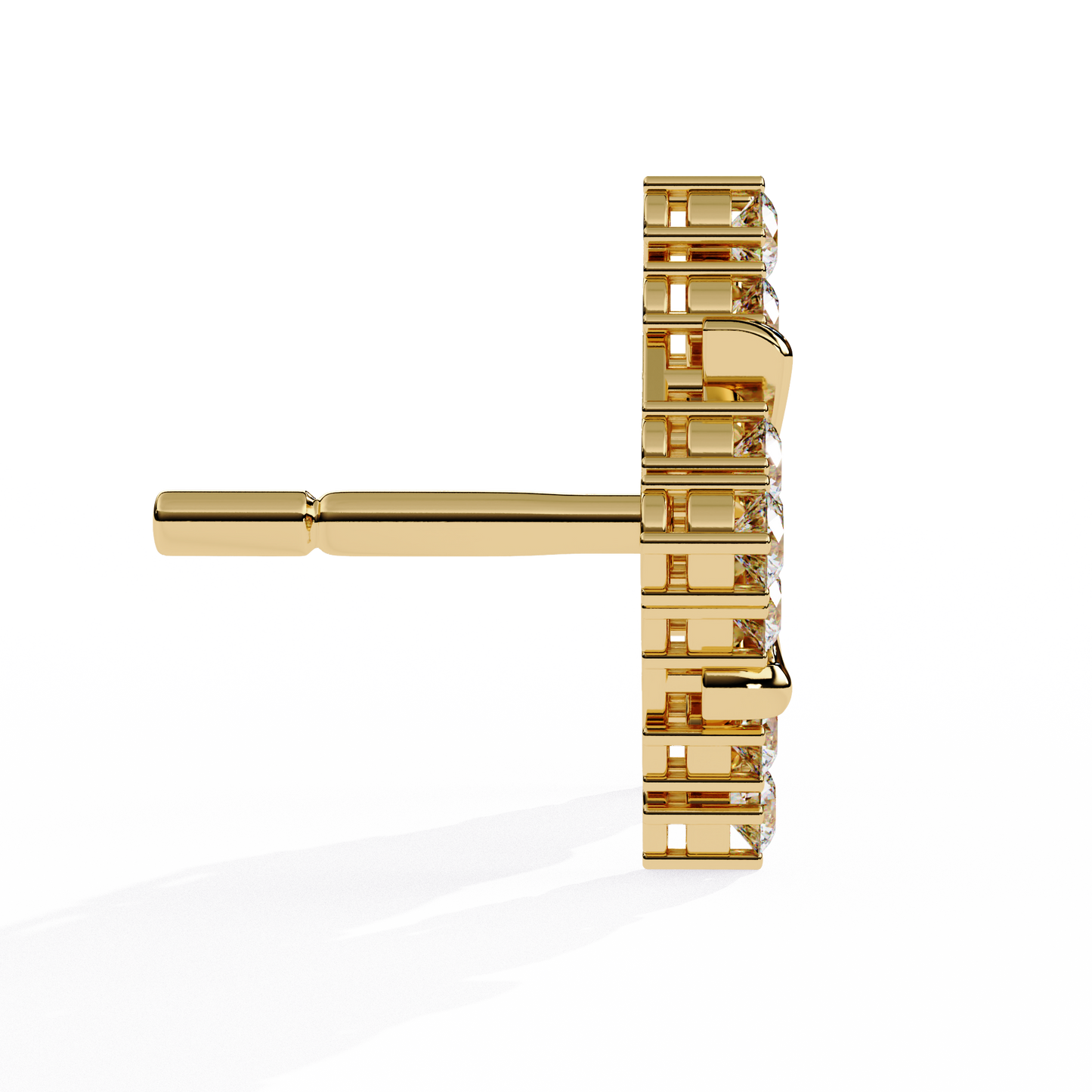 Florence Bloom – Cluster Diamond Stud Earrings in 14K Gold