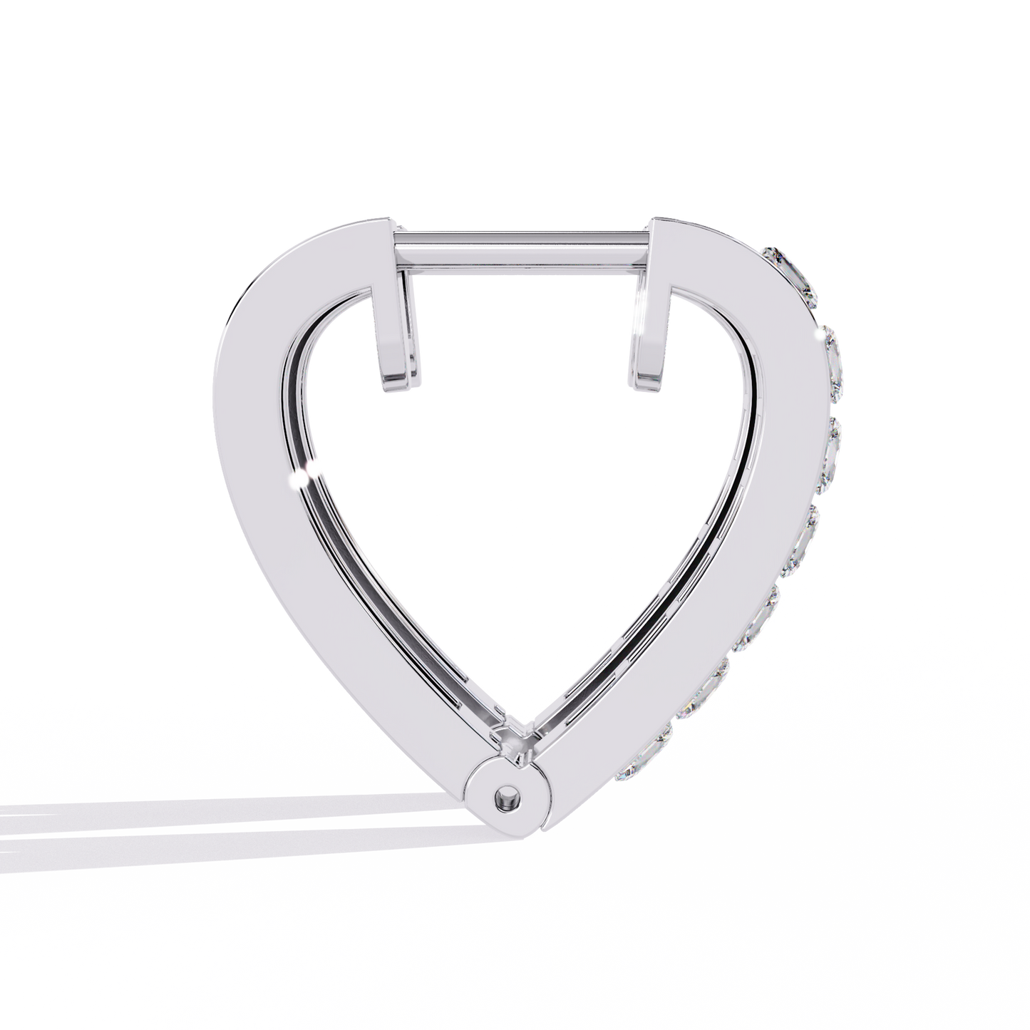 Princess Channel – Lab Diamond Huggie Hoop Earrings in 14K Gold