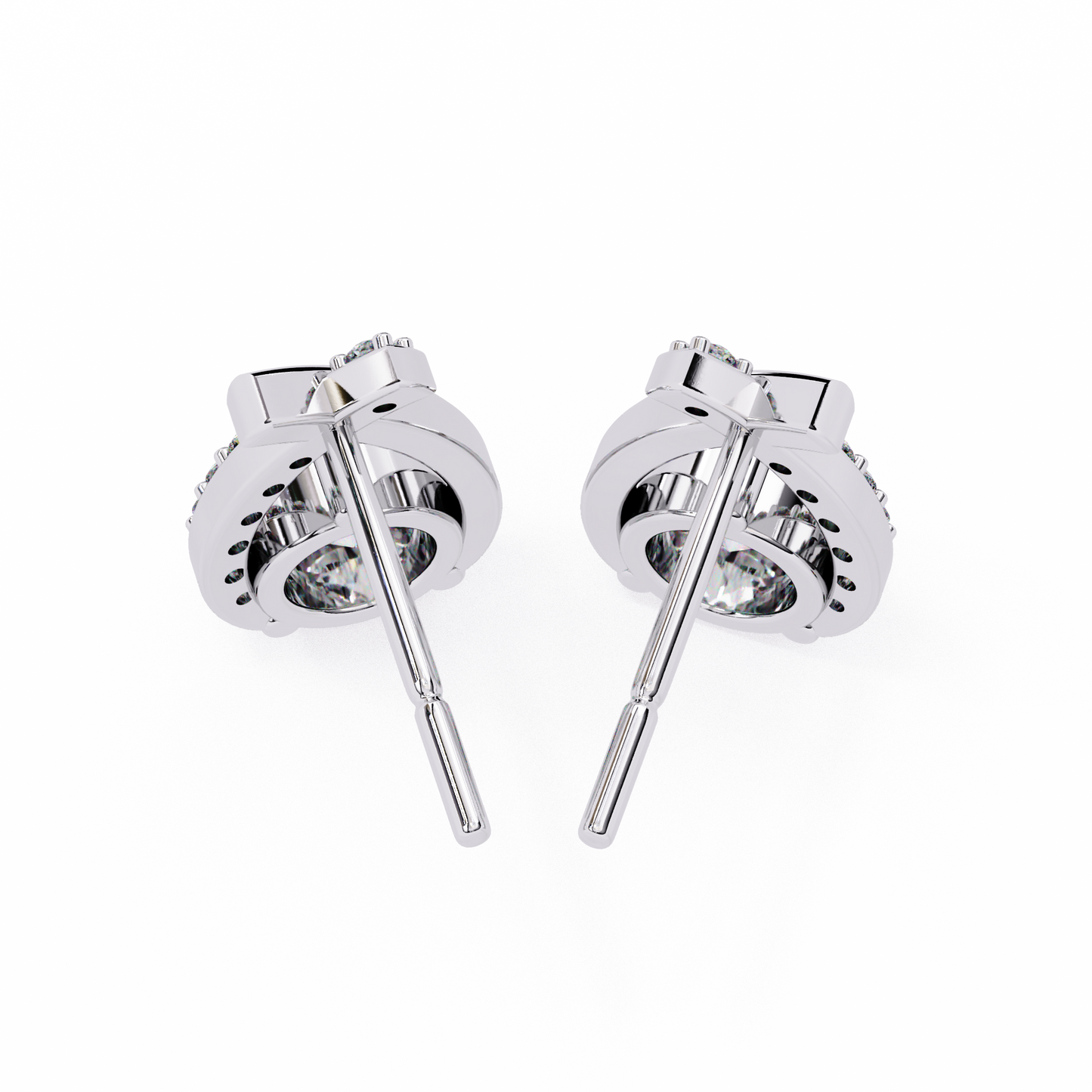 Embrace Curve – Lab Diamond Solitaire Drop Earrings in 14K Gold