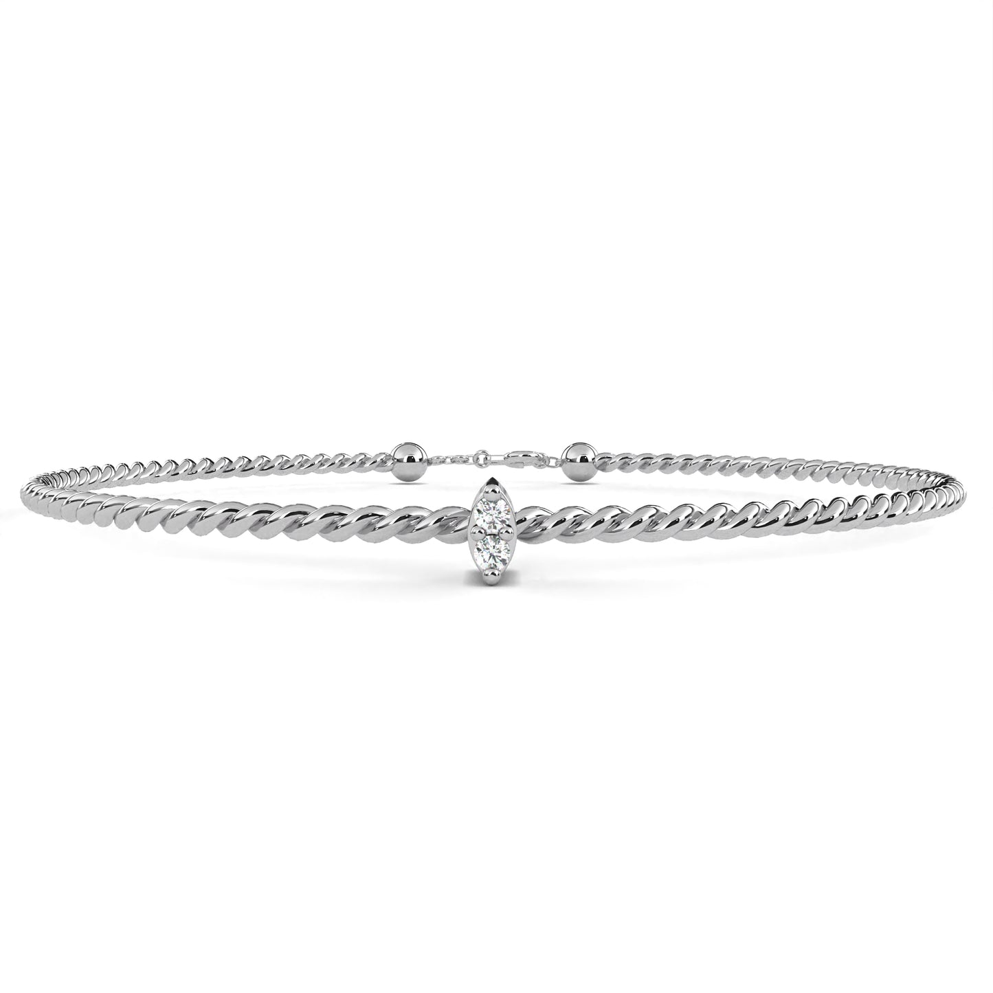 Dual Diamond Accent Bracelet