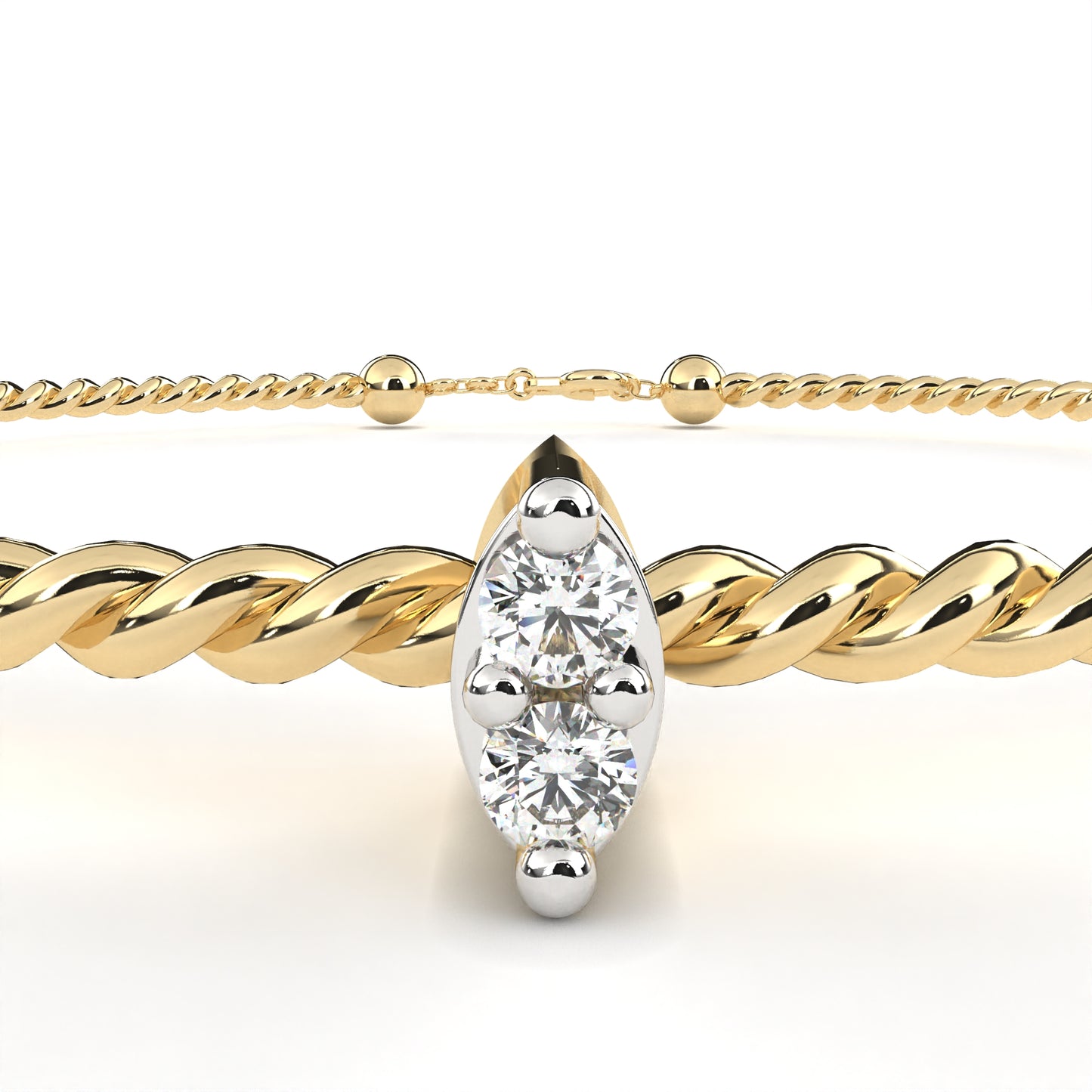 Dual Diamond Accent Bracelet