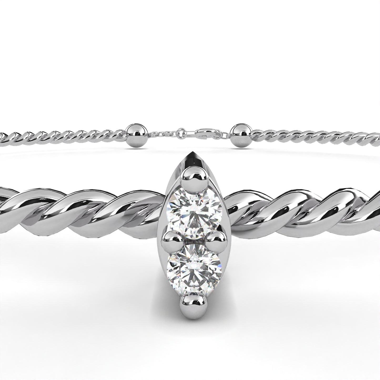 Dual Diamond Accent Bracelet