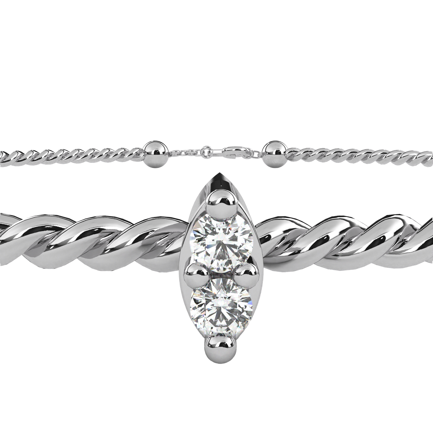 Dual Diamond Accent Bracelet