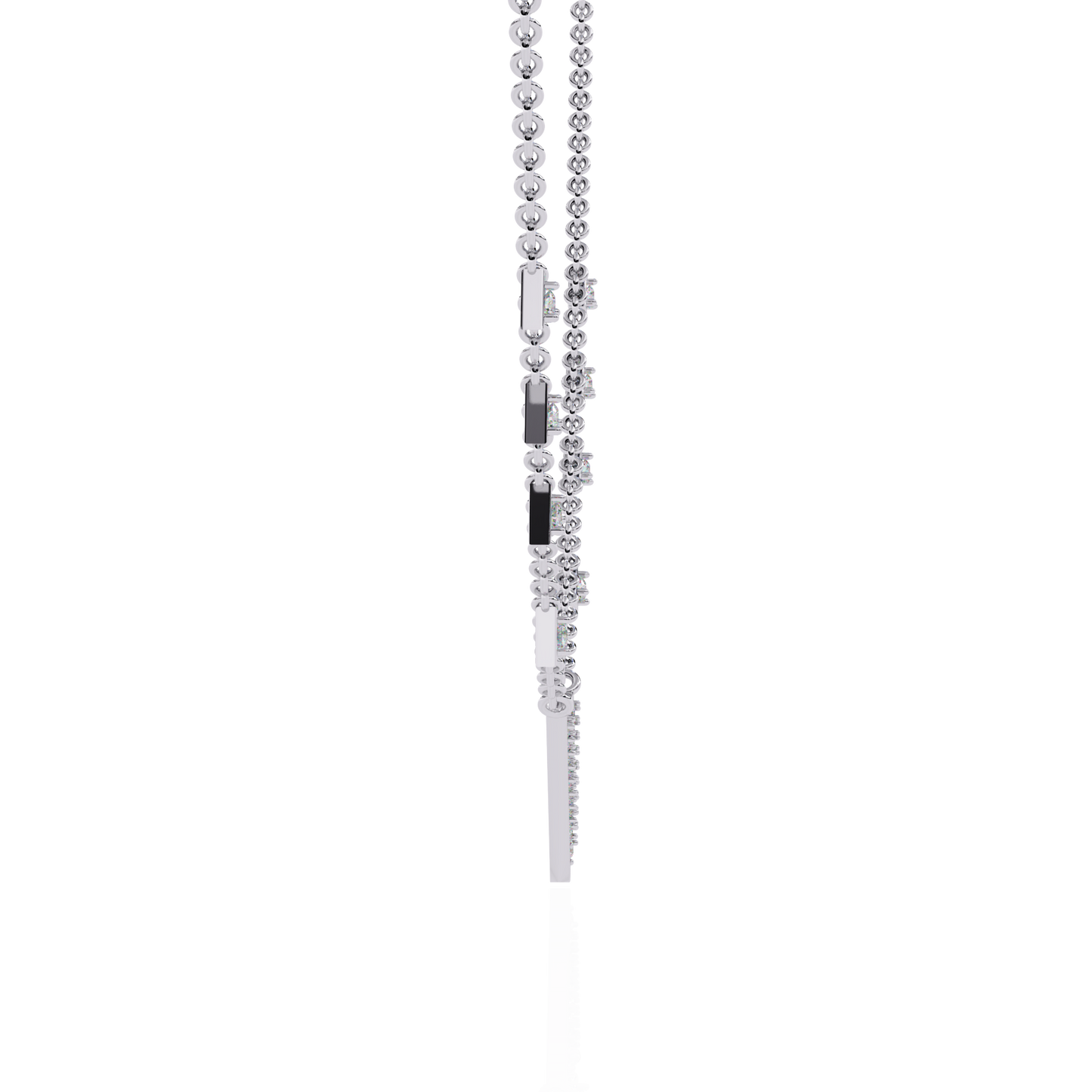 Véline V-Drop – Triangle Accent Lab Diamond Necklace in 14K Gold