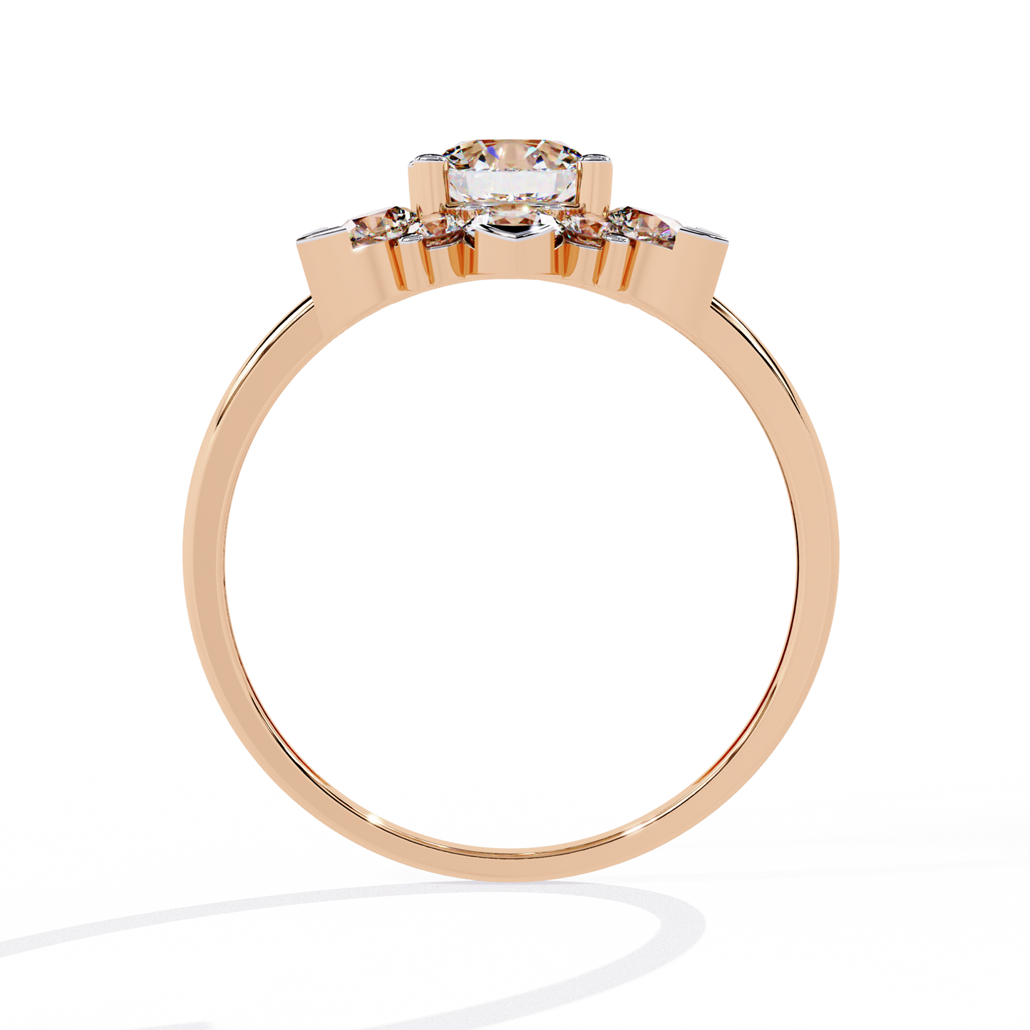 Etoile Bloom – Lab Diamond Cluster Flower Ring in 14K Gold