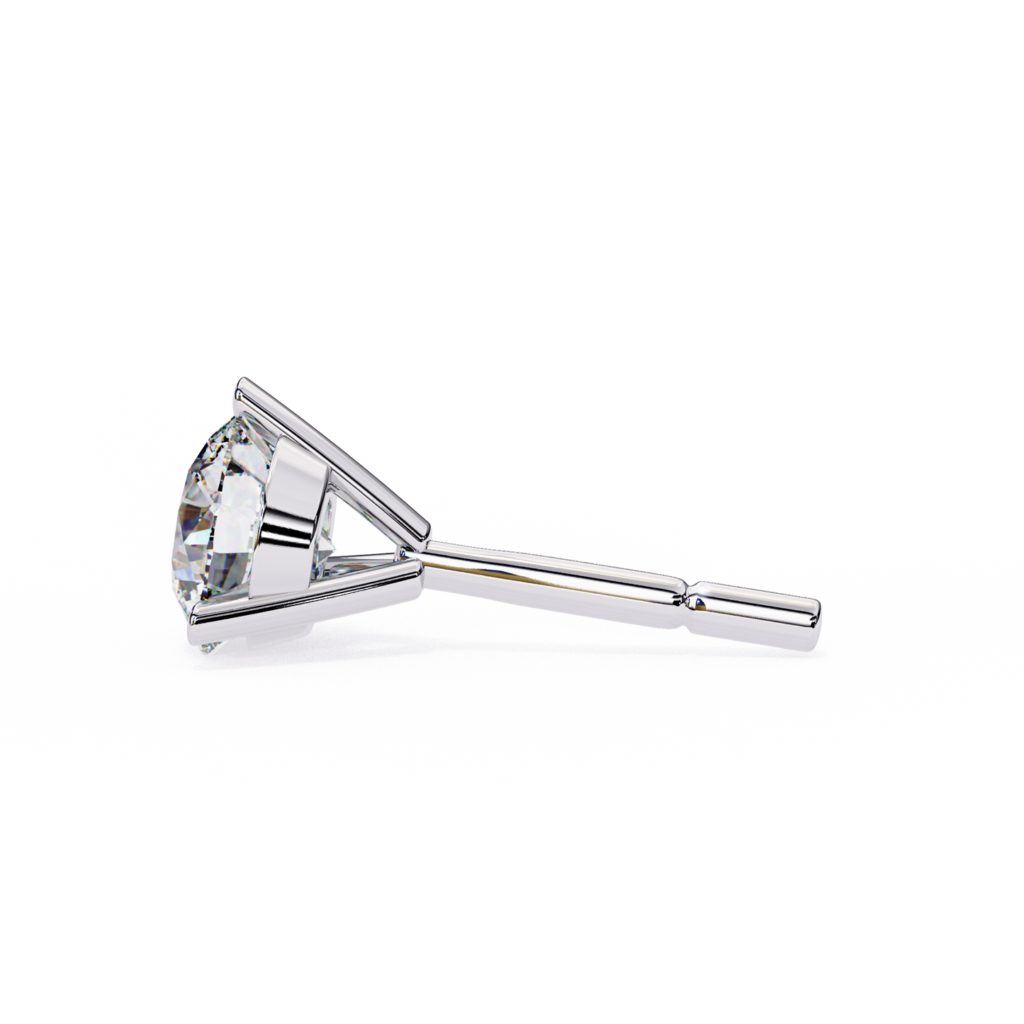 Aurora Studs – Round Diamond Classic Basket Earrings