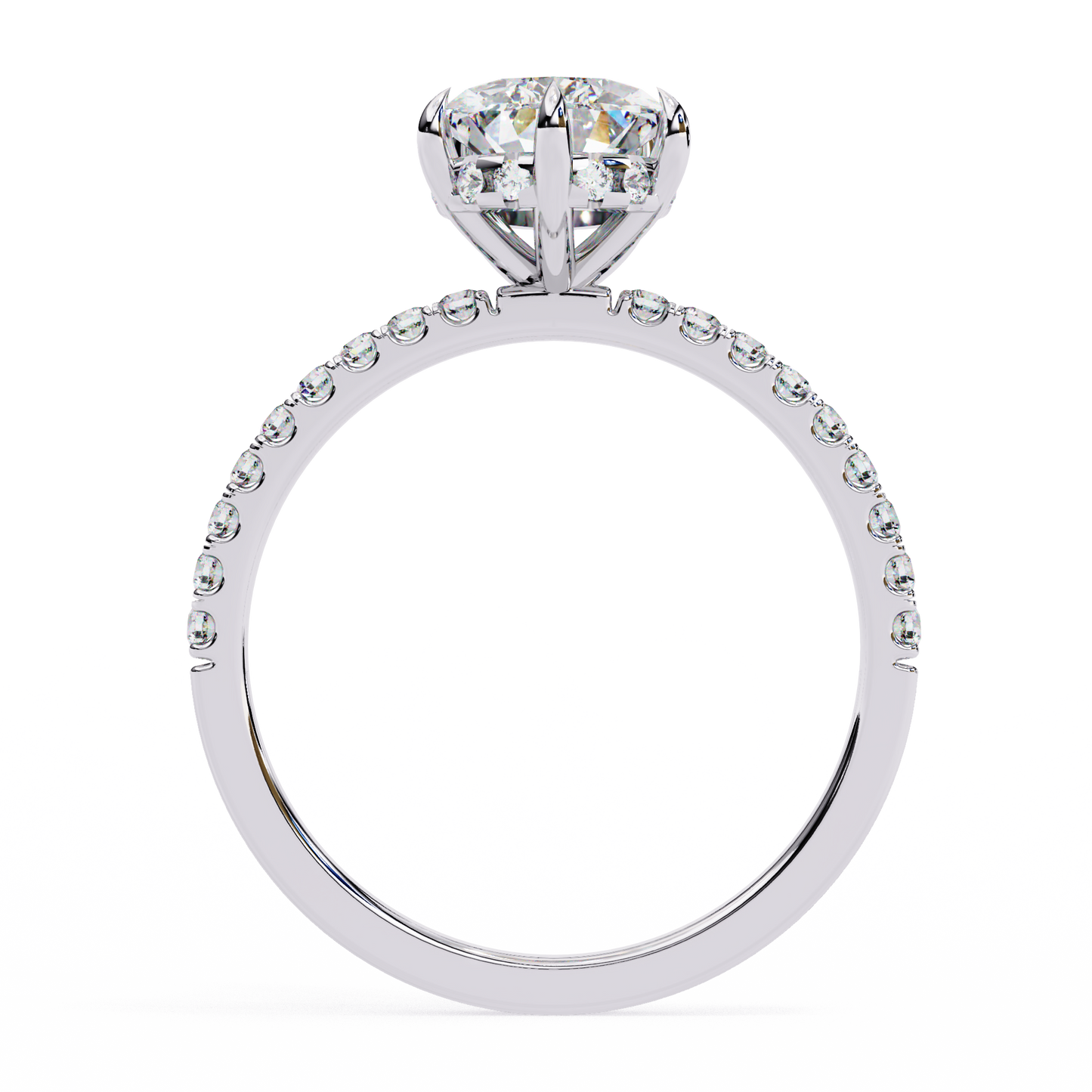 Crownrise – Pear & Round Diamond Regal Ring