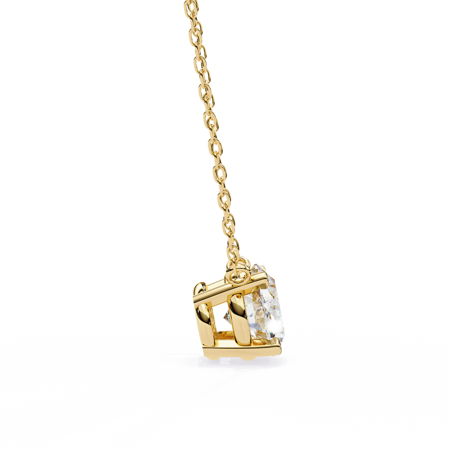 Oval Grace – Oval Cut Lab Diamond Solo Necklace