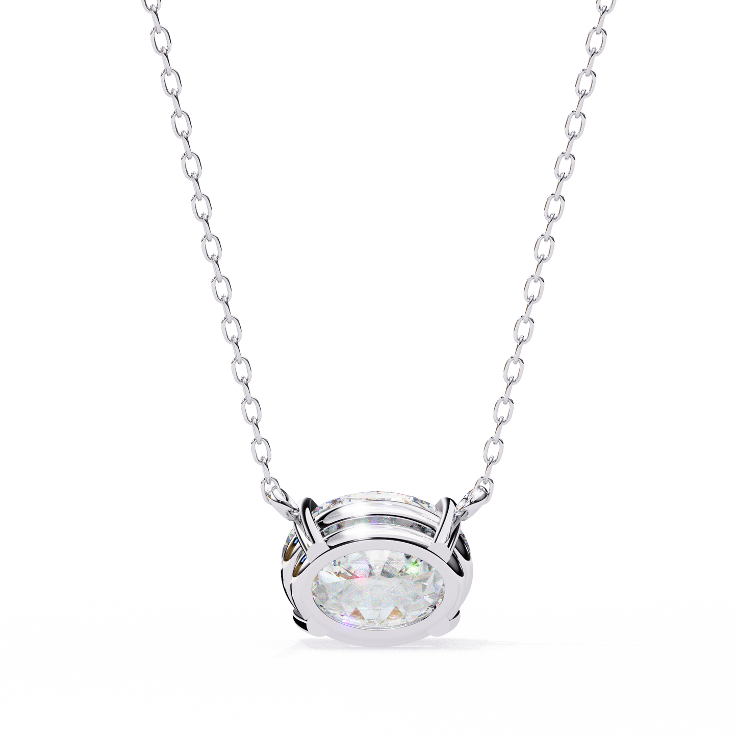 Oval Grace – Oval Cut Lab Diamond Solo Necklace