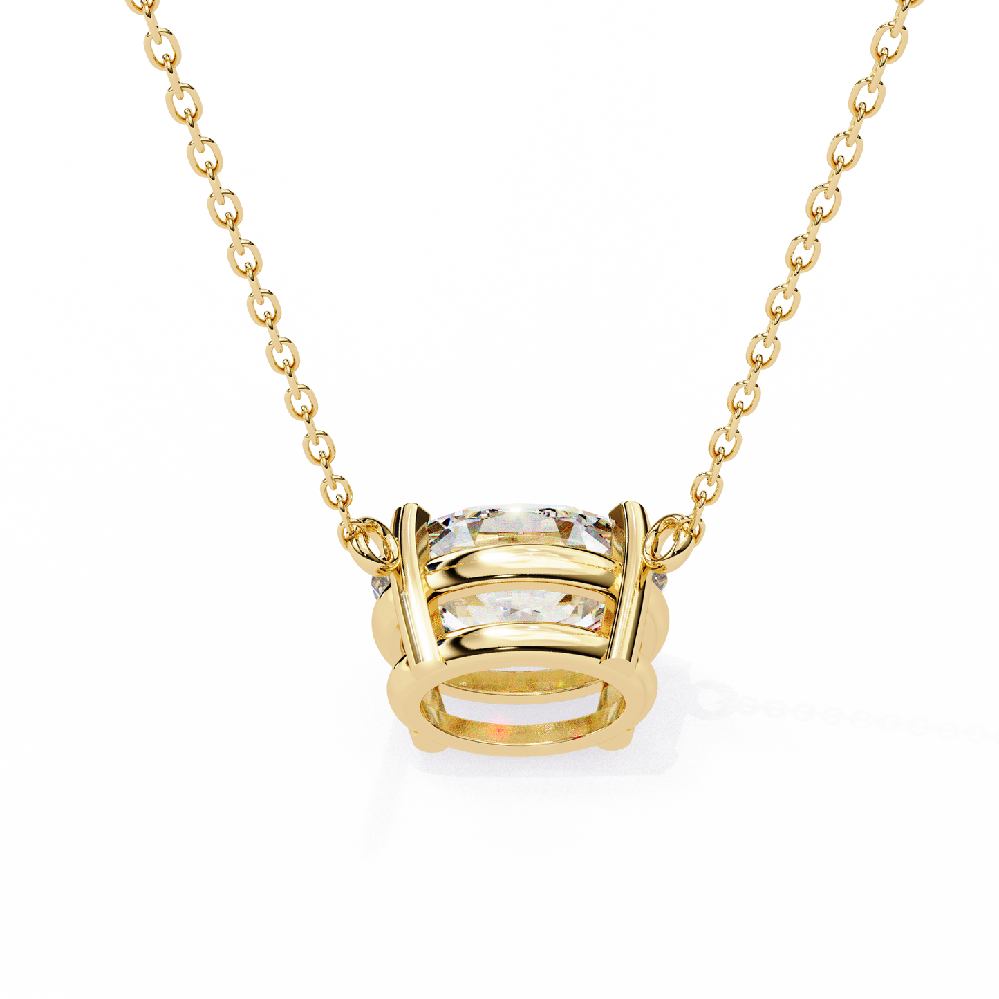 Oval Grace – Oval Cut Lab Diamond Solo Necklace