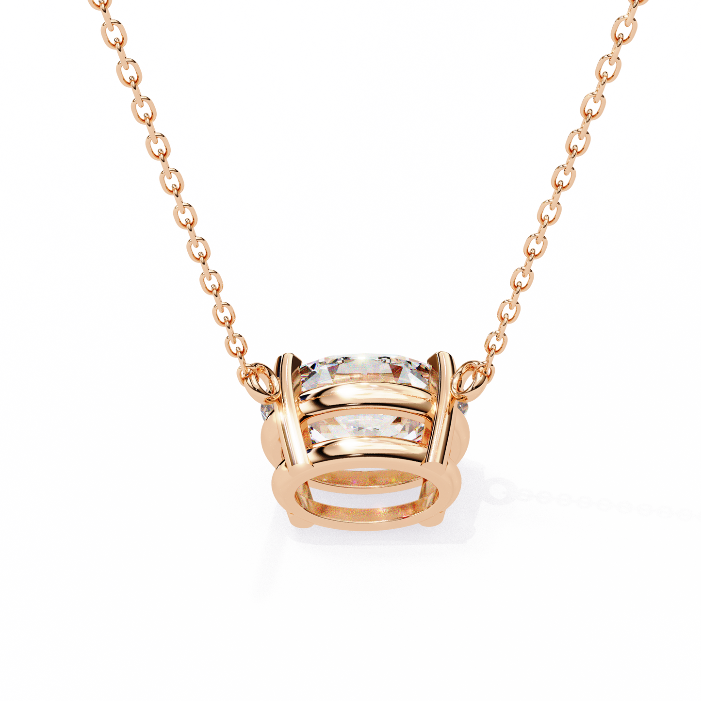 Oval Grace – Oval Cut Lab Diamond Solo Necklace