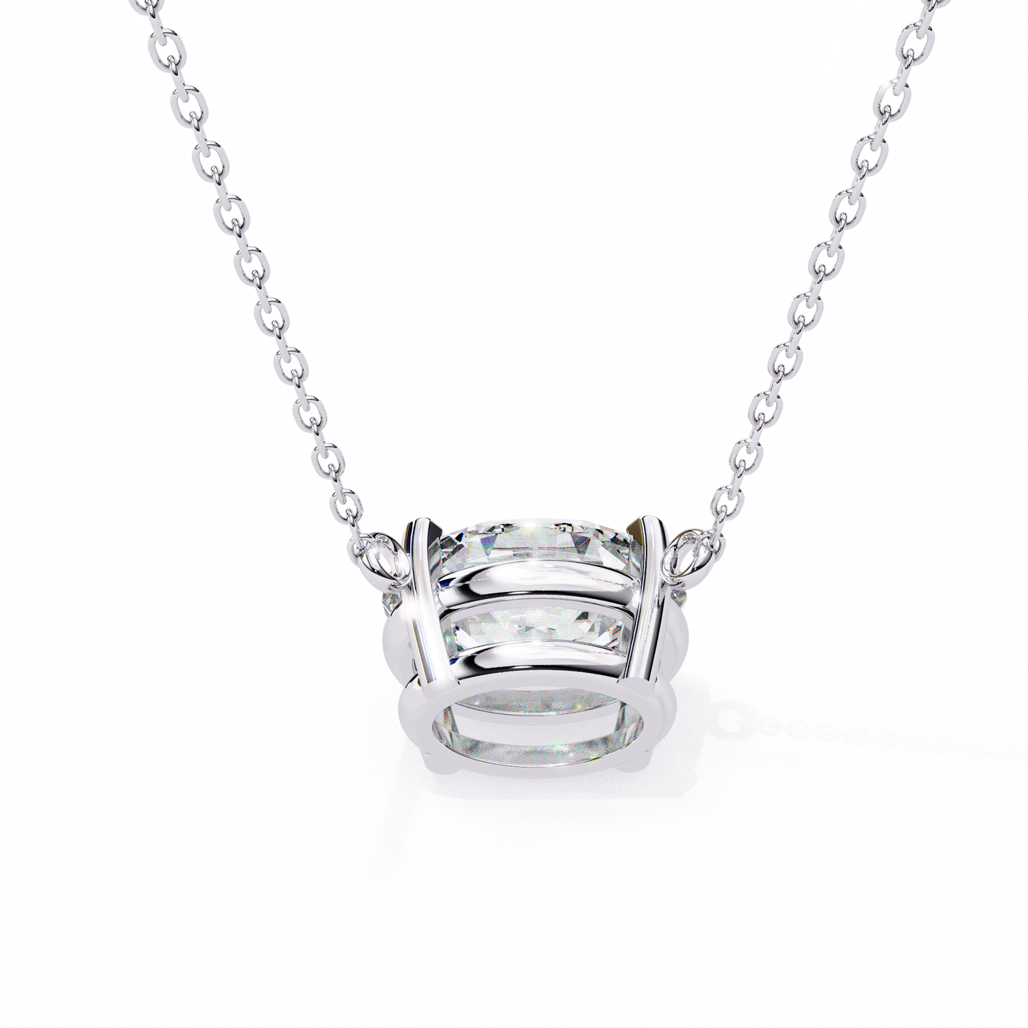 Oval Grace – Oval Cut Lab Diamond Solo Necklace