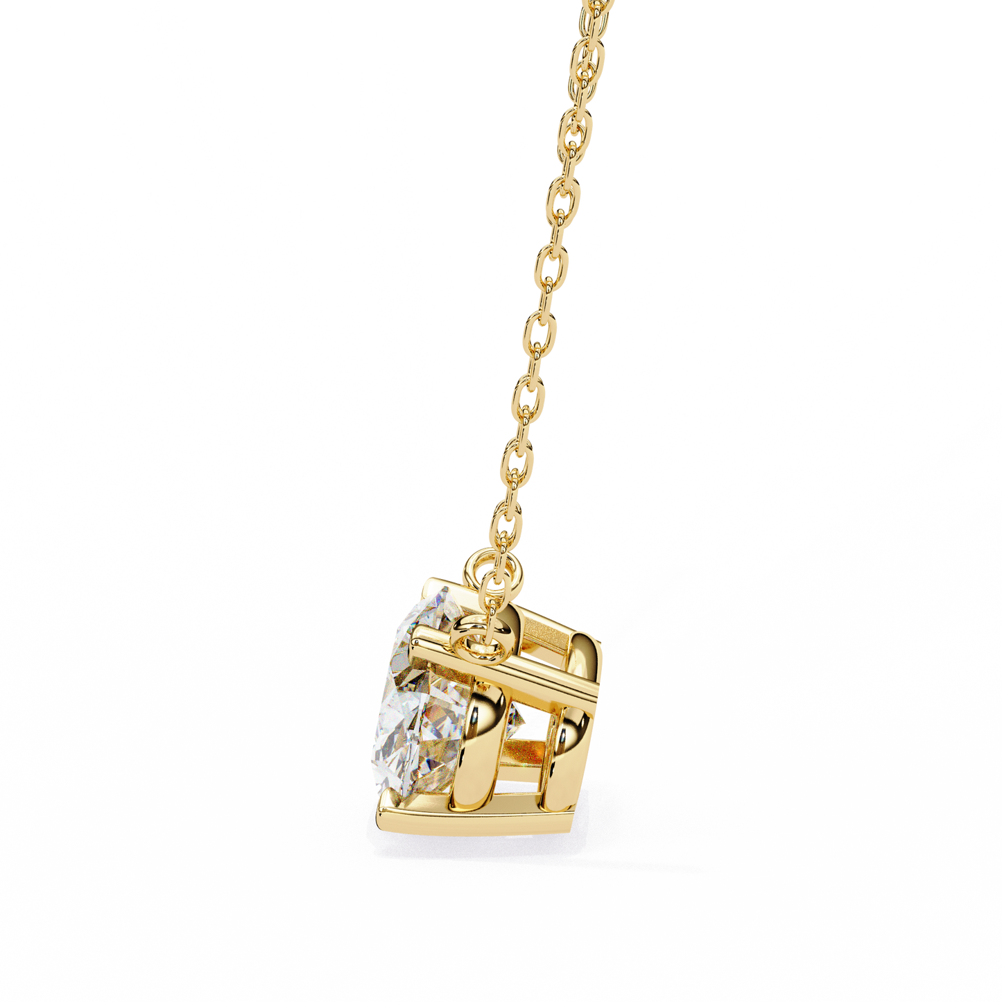 Oval Grace – Oval Cut Lab Diamond Solo Necklace