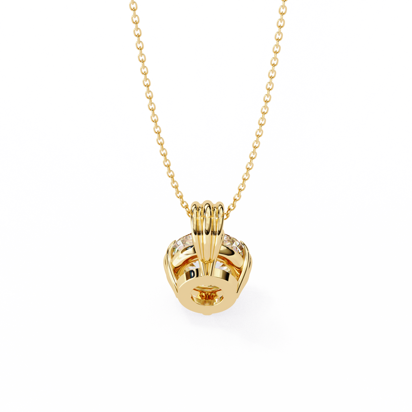 True Orbit – Round Lab Diamond Bezel Pendant