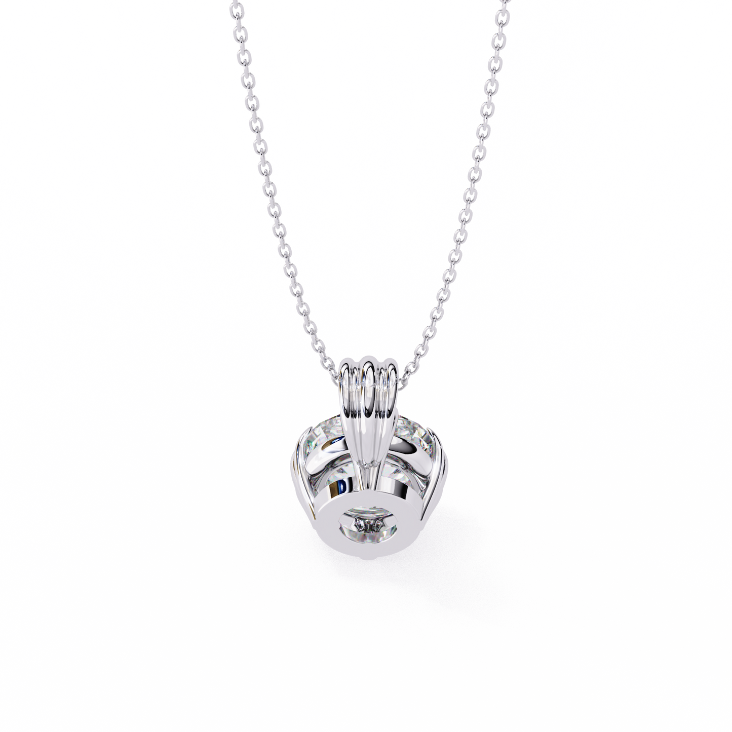 True Orbit – Round Lab Diamond Bezel Pendant
