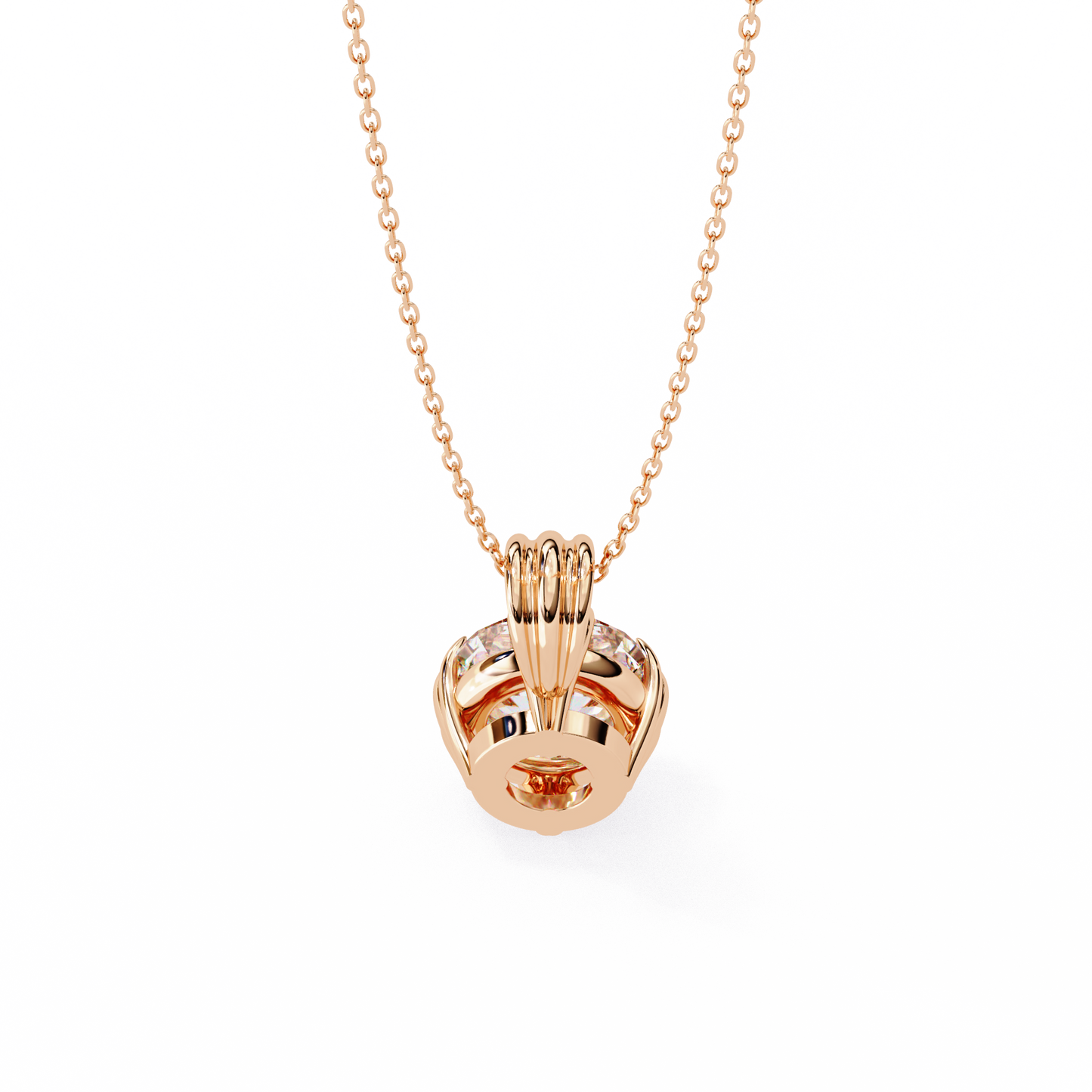 True Orbit – Round Lab Diamond Bezel Pendant