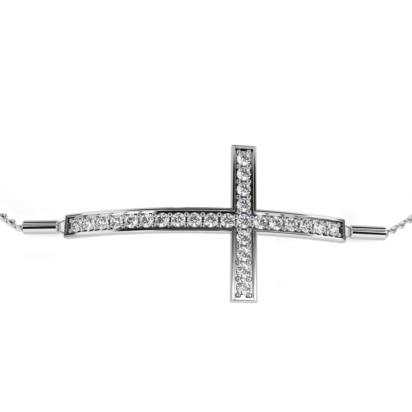 Celeste Orbit – Round Lab Diamond Open Disc Bracelet