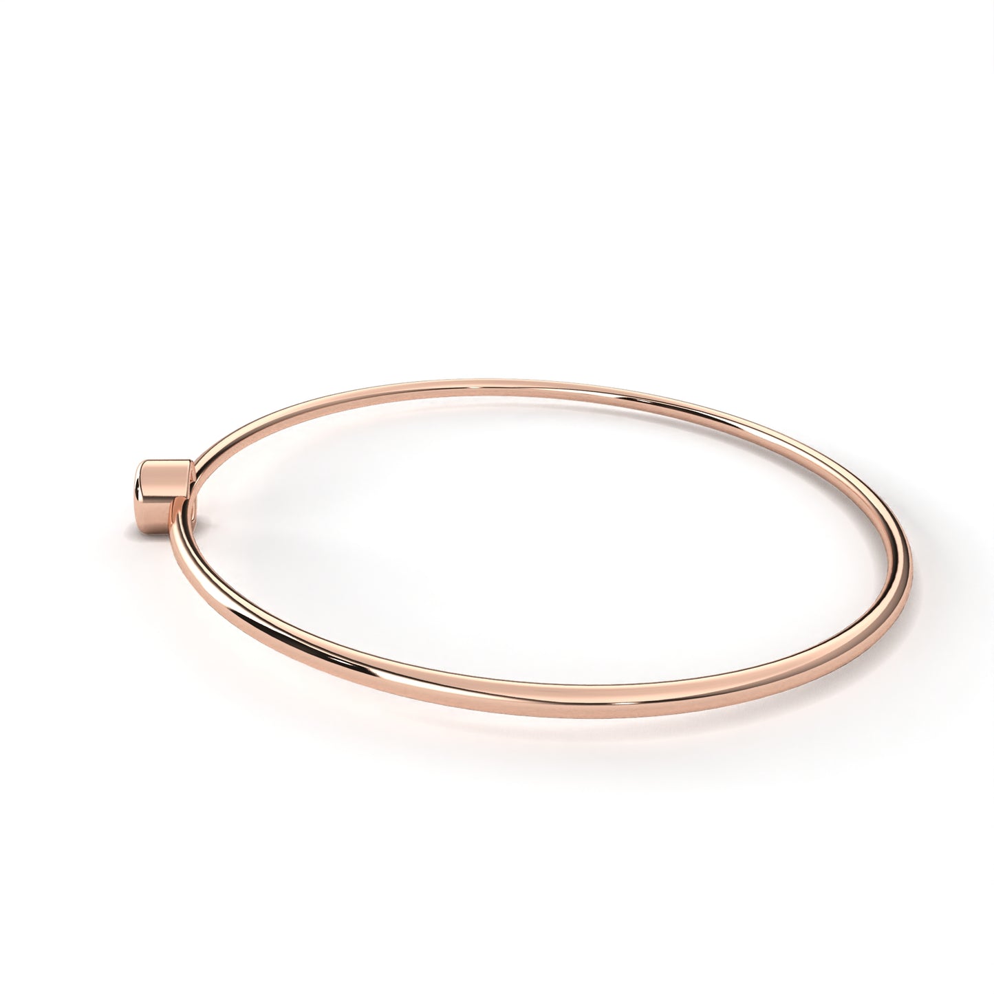 Eclipse Point – Round Lab Diamond Minimal Dot Bracelet