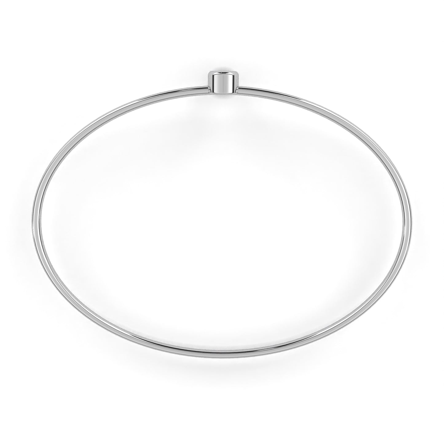 Eclipse Point – Round Lab Diamond Minimal Dot Bracelet