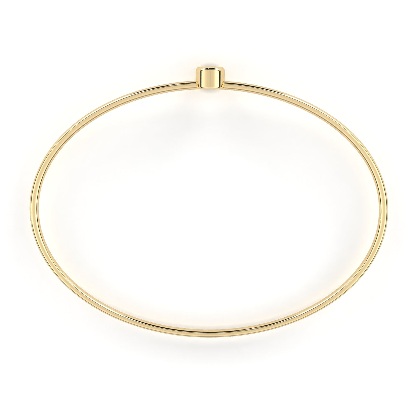 Eclipse Point – Round Lab Diamond Minimal Dot Bracelet