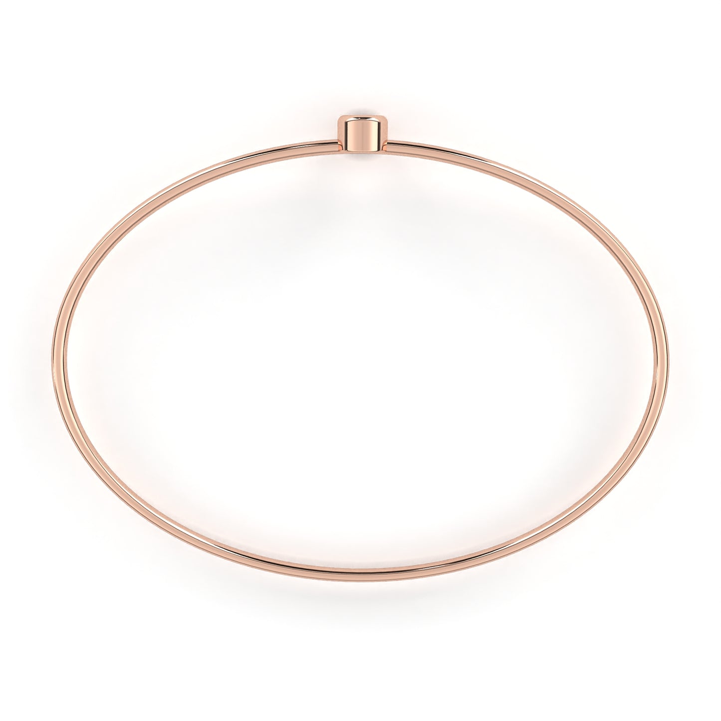 Eclipse Point – Round Lab Diamond Minimal Dot Bracelet