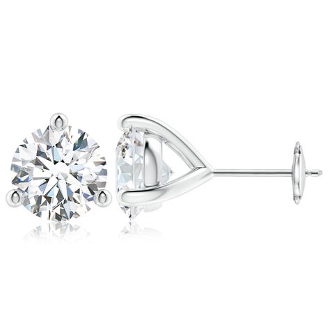 8.0CTW 14K Lab-Grown Prong-Set Round Diamond Martini Stud Earrings
