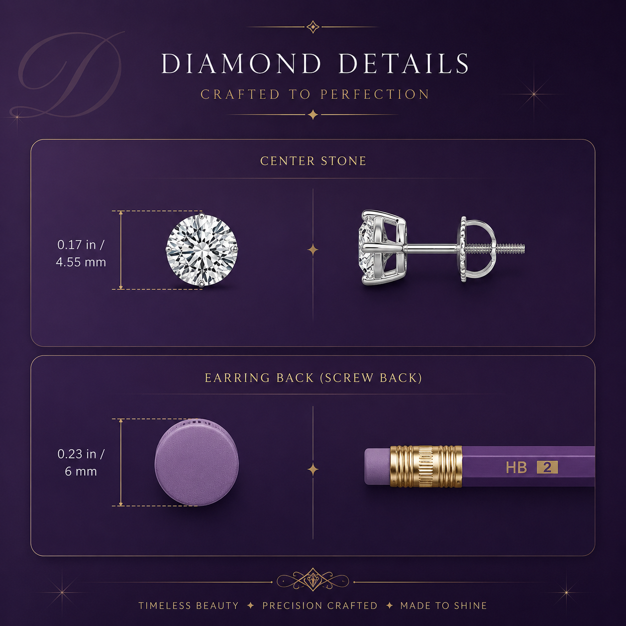 0.25 CTW 14K Lab-Grown Basket-Set Solitaire Diamond Stud Earrings