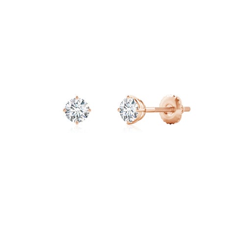 0.33 CTW Lab-Grown Diamond Stud Earrings | Basket Set