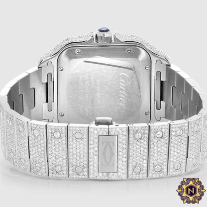 ICED OUT CARTIER
SANTOS 40MM
DIAMOND WATCH 23.1CT.