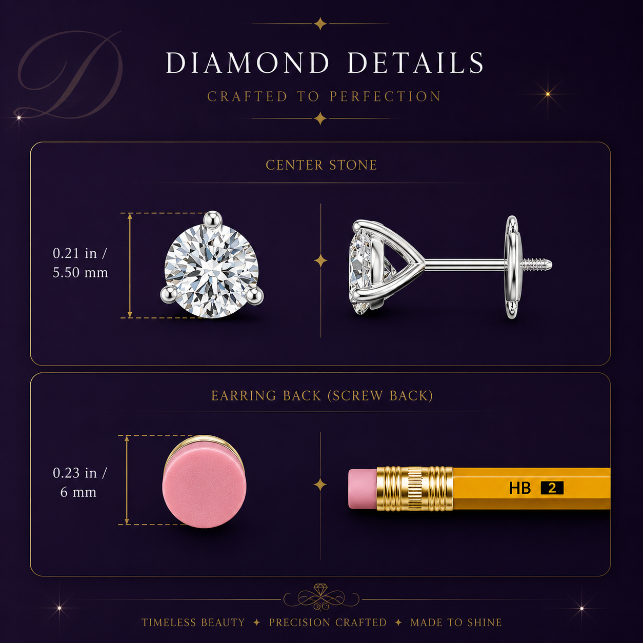 1.50CTW 14K Lab-Grown Prong-Set Round Diamond Martini Stud Earrings