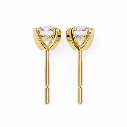 Twilight Dome – Round Lab Diamond Elevated Studs