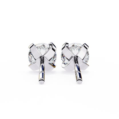 Twilight Dome – Round Lab Diamond Elevated Studs