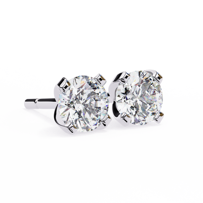 Twilight Dome – Round Lab Diamond Elevated Studs