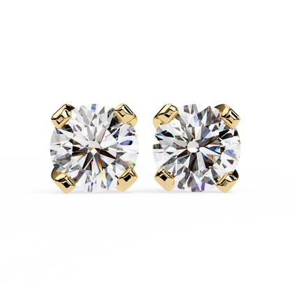 Twilight Dome – Round Lab Diamond Elevated Studs