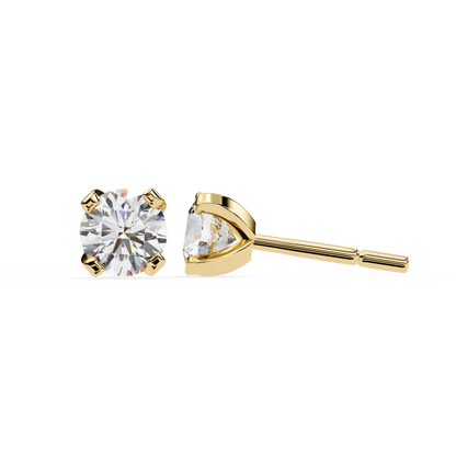 Twilight Dome – Round Lab Diamond Elevated Studs