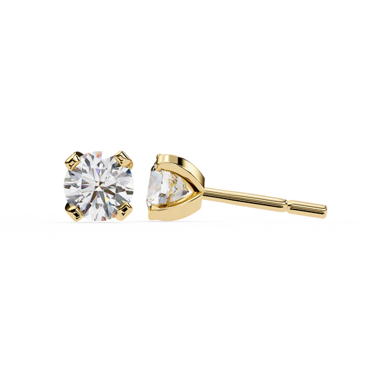 Twilight Dome – Round Lab Diamond Elevated Studs