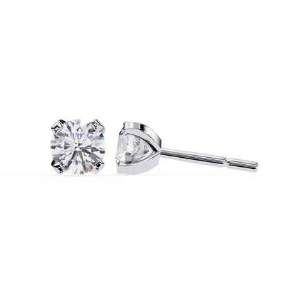 Twilight Dome – Round Lab Diamond Elevated Studs