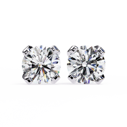 Twilight Dome – Round Lab Diamond Elevated Studs