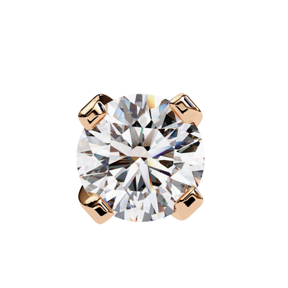 Twilight Dome – Round Lab Diamond Elevated Studs