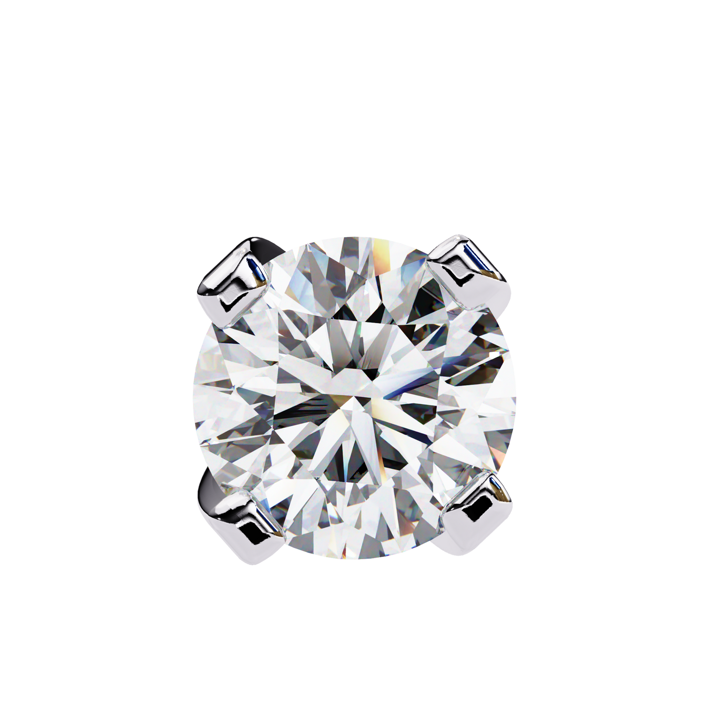 Twilight Dome – Round Lab Diamond Elevated Studs
