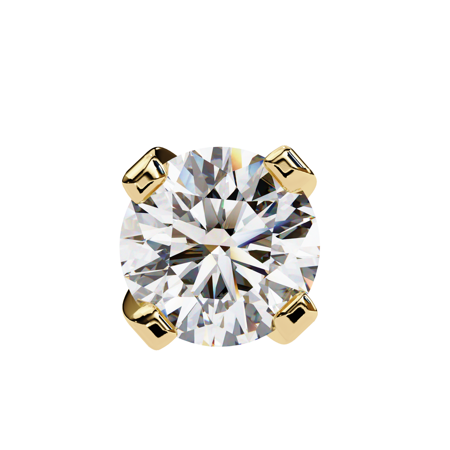 Twilight Dome – Round Lab Diamond Elevated Studs