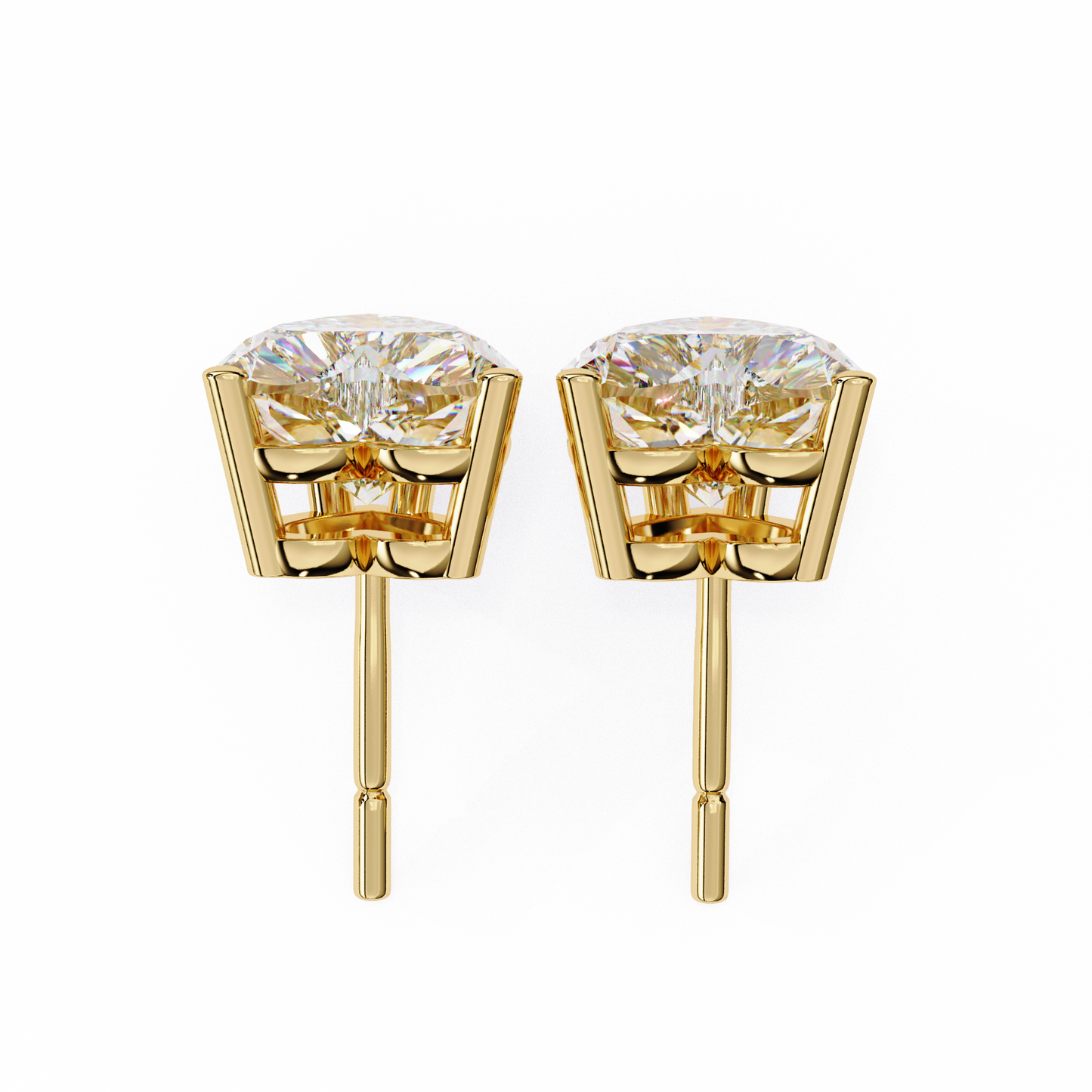 Heart Studs – Heart-Shaped Lab Diamond Stud Earrings