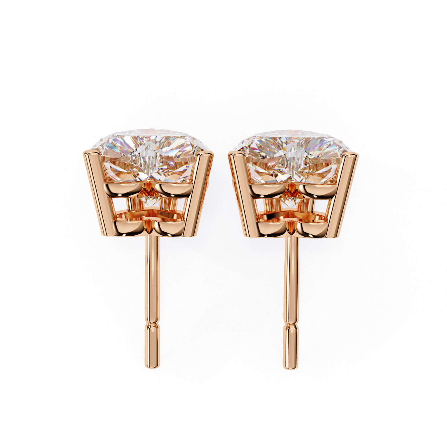 Heart Studs – Heart-Shaped Lab Diamond Stud Earrings