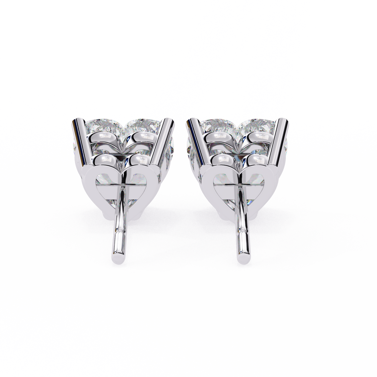 Heart Studs – Heart-Shaped Lab Diamond Stud Earrings