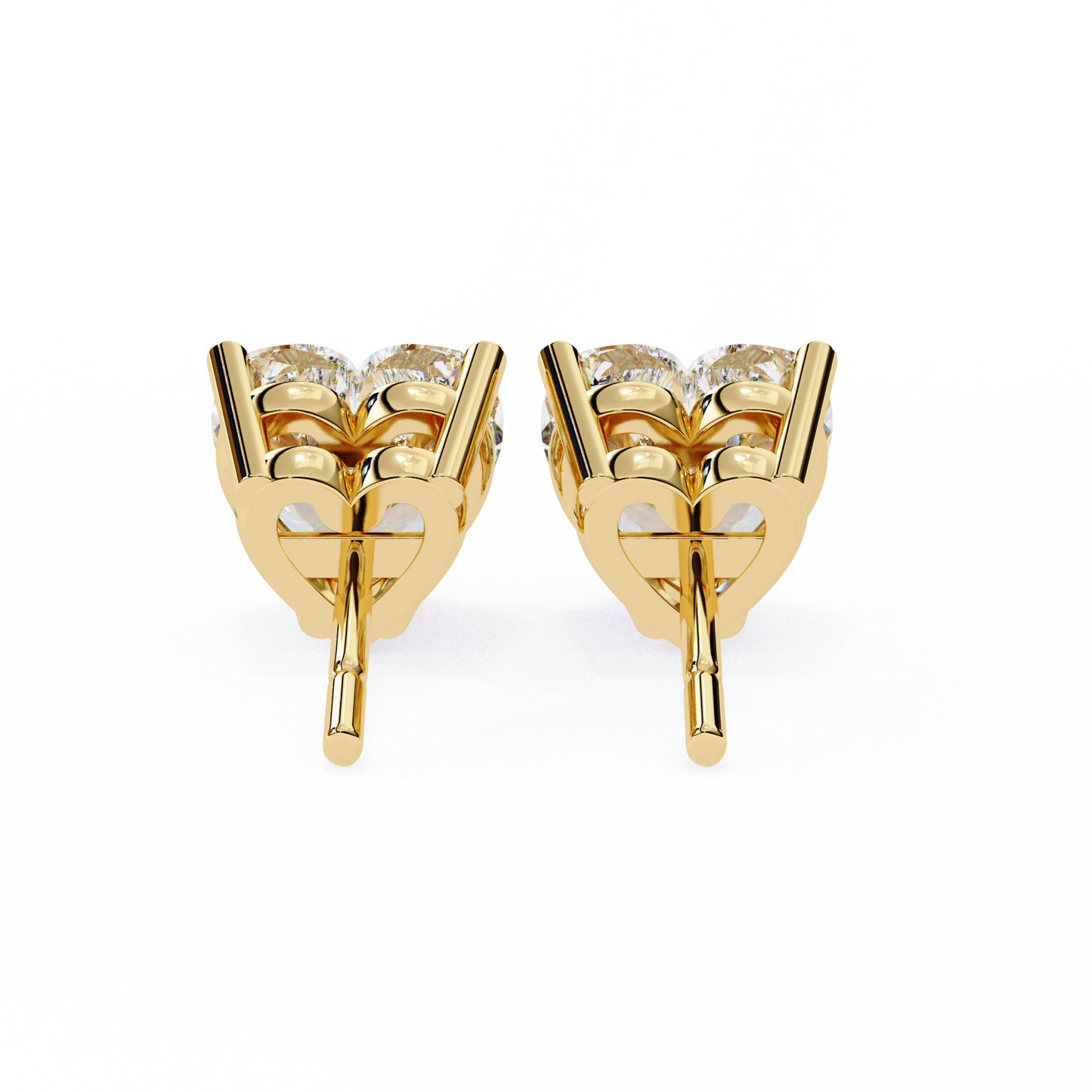 Heart Studs – Heart-Shaped Lab Diamond Stud Earrings