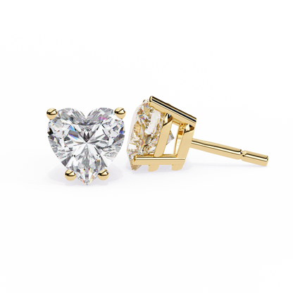 Heart Studs – Heart-Shaped Lab Diamond Stud Earrings
