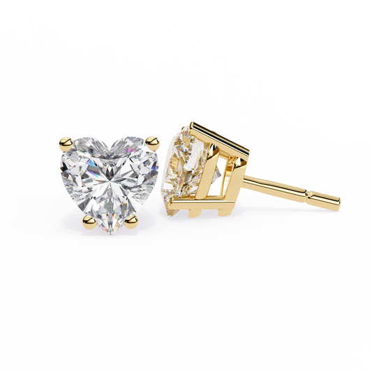 Heart Studs – Heart-Shaped Lab Diamond Stud Earrings