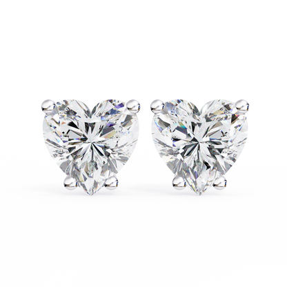Heart Studs – Heart-Shaped Lab Diamond Stud Earrings
